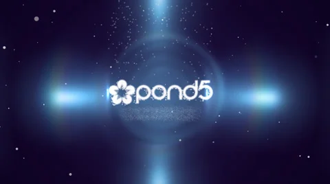 Dark Corporate Rainbow Technology  Particle Logo Animation 스톡 After Effects