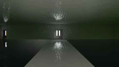 Dark Corridor with Minimal Light Stock Footage 337599343