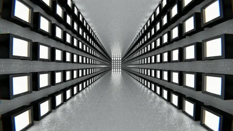 Dark Corridor with Minimal Light Stock Footage 337599454