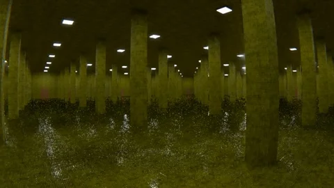 Dark Corridor with Minimal Light Stock Footage 337599809