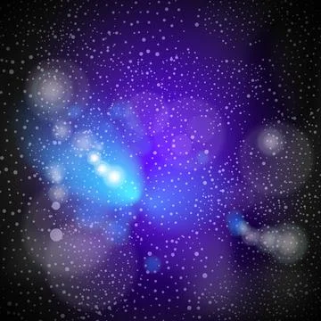Dark Cosmic Nebula, Deep Outer Space, Cosmos Concept, Texture, Background -.. Stock Illustration