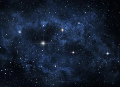 Dark cosmic nebula Stock Photos