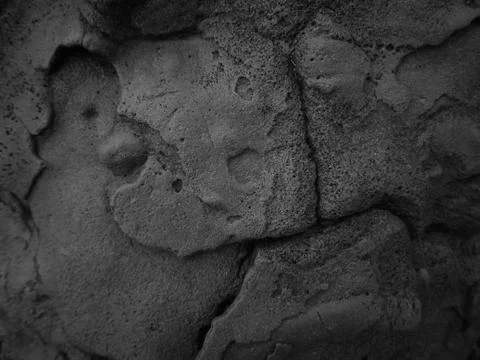 Dark crack stone background Stock Photos