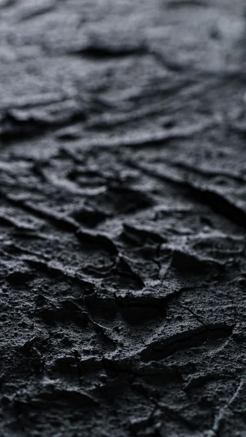 Dark cracked rough texture slow pan. Stock Footage 337775554