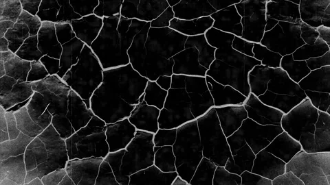 Dark cracked stone grunge texture with deep fractures Stock Footage 327326817