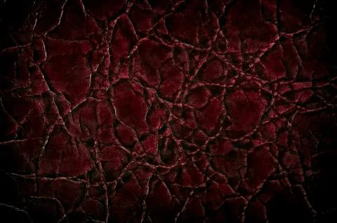 Dark creased leather texture Stock Photos