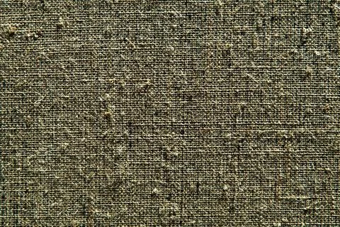 Dark creative background: reverse side of black-primed linen canvas, uneven l Stock Photos