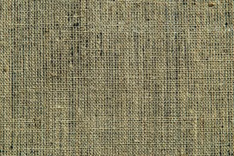 Dark creative background: reverse side of black-primed linen canvas, uneven l Stock Photos