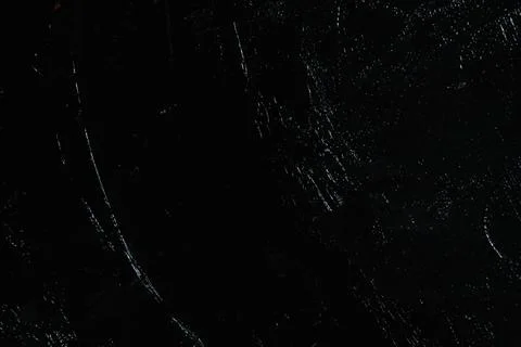 Dark creative background - rough linen canvas unevenly covered with black pri Stock Photos