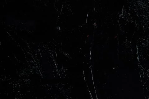 Dark creative background - rough linen canvas unevenly covered with black pri Stock Photos