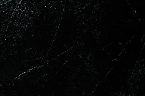 Dark creative background - rough linen canvas unevenly covered with black pri Stock Photos