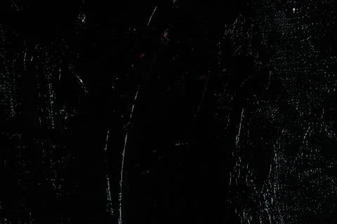 Dark creative background - rough linen canvas unevenly covered with black pri Stock Photos