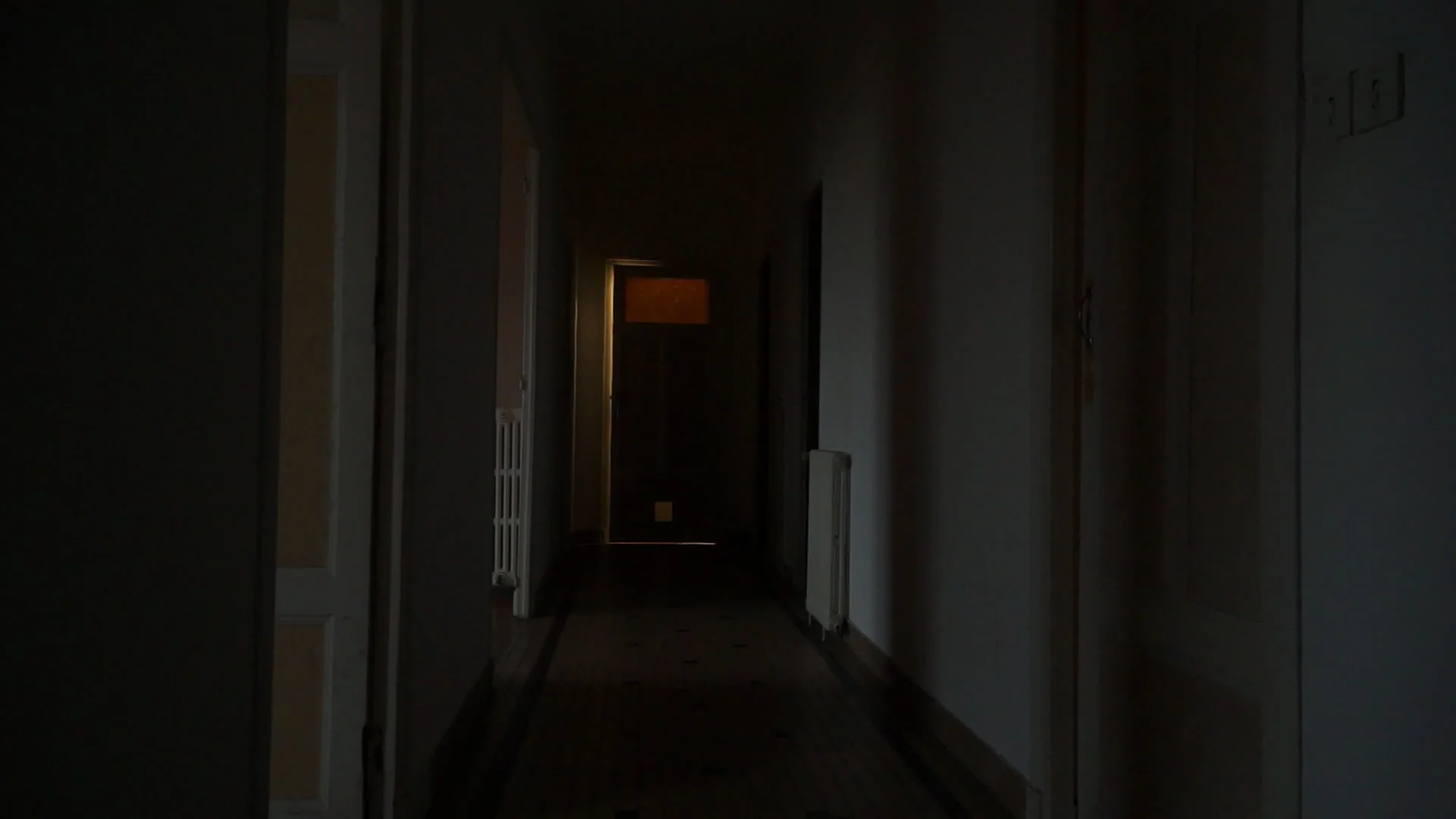 Dark Creepy Hallway With Blinking Light Stock Video Pond5