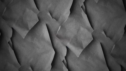 Dark crumpled paper texture background, with subtle motion Video stock 341603811
