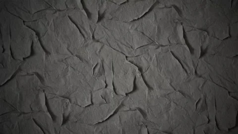 Dark crumpled paper texture background, with subtle moving shadows Stock-Footage 341603845