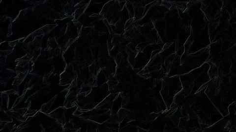 Dark crumpled paper texture with glowing lines Stock Illustration