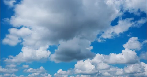 Dark cumulus clouds flying Stock Footage 68950428