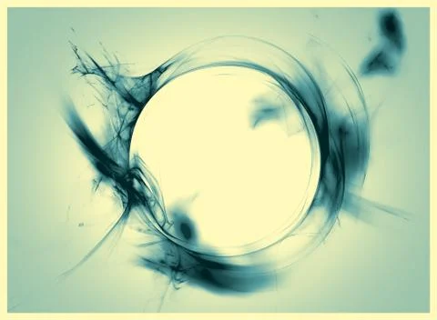 Dark curl Stock Illustration