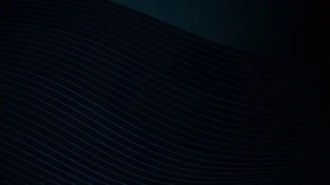 Dark curved parallel lines flow in a seamless loop as light shifts Stock Footage 341070620
