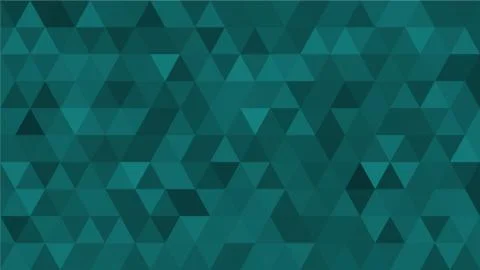 Dark Cyan, Green, Triangular  low poly, mosaic pattern background, Vector pol Illustrazione stock