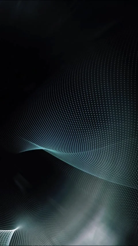 Dark Cyber Space Tunnel, Dynamic Plexus Motion Background Stock Footage 346363977