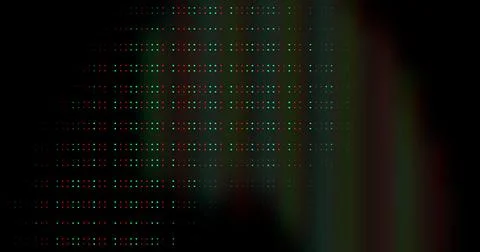 Dark cybersecurity data flow with glowing green binary code and digital lock Stock Illustration