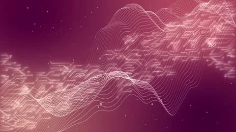 Dark cyberspace in digital Big data concept. Binary code wireframe pattern Stock Footage 293376797