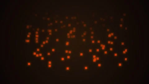 Dark cyberspace glowing star particle field Stock Footage 345184627