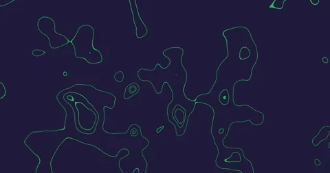 Dark data abstract line animation map simulation illustration shape art Stock Footage 165683340