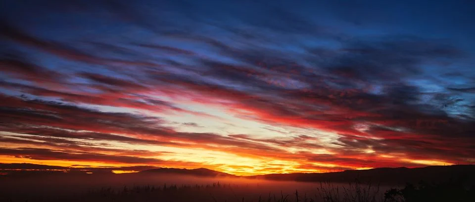 Dark Dawn Sky Stock Photos