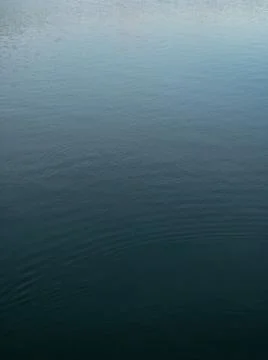 Dark deep blue Waves ripple claming Lake background Stock Photos