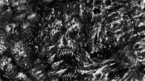 Dark demon skull of screaming corpse. Scary background of remains. Black and Stock Illustration