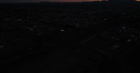 Dark Desert Highway Twilight Stock Footage 322531949