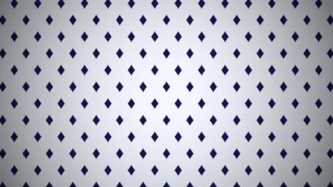 Dark diamonds on light background create a simple pattern Stock Footage 338300642