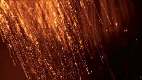 Dark digital abstract background with beautiful glowing particles. 3d render Stock Footage 91073533