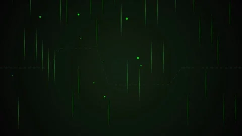 Dark digital tech lines and matrix particles Stock Footage 346075131