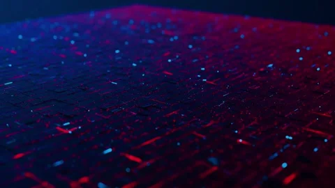 Dark digital technology background with circuit board motion loop Stock Footage 327524022