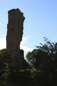 Dark Dramatic Castle Pillar Stock Photos