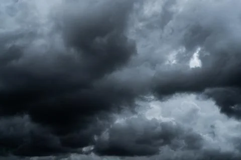 Dark dramatic sky and clouds. Background for death and sad concept. Gray sky  Foto stock