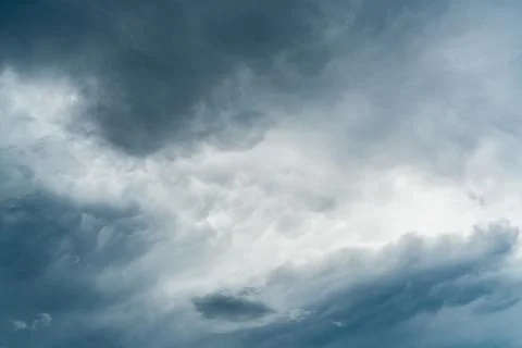 Dark dramatic sky and clouds. Background for death and sad concept. Halloween Foto stock