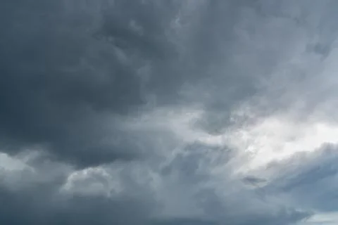 Dark dramatic sky and clouds. Background for death and sad concept. Gray sky  Stock-Fotos
