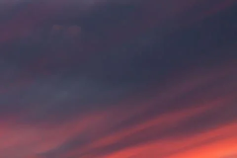 Dark dramatic sunset sky Stock Photos