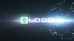 Dark Dynamic Light Particles Impact Business Logo Reveal Animation Video Intro Stock After Effects
