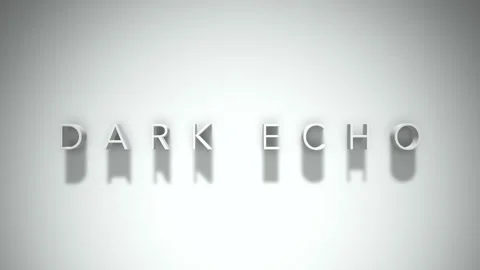 Dark echo 3D title animation with shadows on a white background Stock Footage 297510258