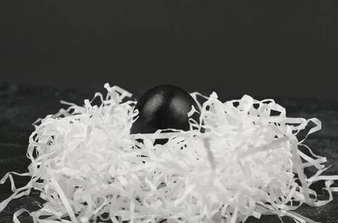 Dark eggs. Black easter concept. Black eggs. Easter for black people. Stock Photos