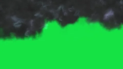 Dark Electric Cloud Flow Animation On Green Screen Background 動画素材 303390681