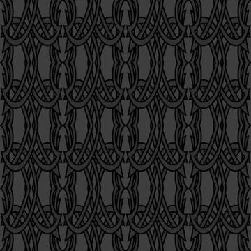 Dark elegant seamless pattern in gothic style Stock Illustration