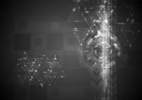 Dark elegant technology design. Vector background eps 10 Dark elegant tech... Stock Photos