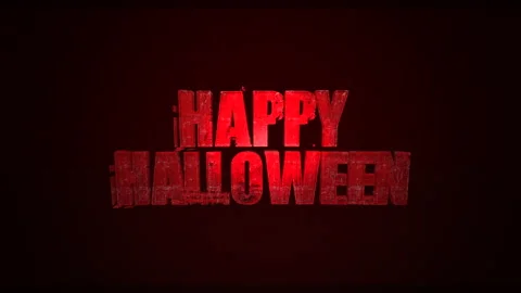 A Dark Embrace: Halloweens Message on Deep Red Veil Stock Footage 247054289