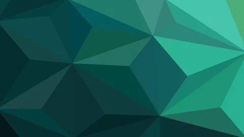 Dark Emerald Polygon Geometry Background Stock Illustration
